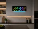Фото 3 — Годинник настінний 6669R / Електронний LED-годинник / RGB годинник з пультом