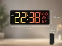 Фото 5 — Годинник настінний 6669R / Електронний LED-годинник / RGB годинник з пультом