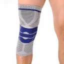 Фото 5 — Бандаж колінного суглоба середньої фіксації, KNEE SUPPORT AA-18, Сірий / Бандаж на коліно / Фіксатор коліна / Наколінник
