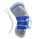 Фото 3 — Бандаж колінного суглоба середньої фіксації, KNEE SUPPORT AA-18, Сірий / Бандаж на коліно / Фіксатор коліна / Наколінник