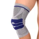 Фото 4 — Бандаж колінного суглоба середньої фіксації, KNEE SUPPORT AA-18, Сірий / Бандаж на коліно / Фіксатор коліна / Наколінник