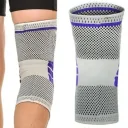 Фото 6 — Бандаж колінного суглоба середньої фіксації, KNEE SUPPORT AA-18, Сірий / Бандаж на коліно / Фіксатор коліна / Наколінник