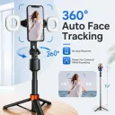 Photo 6 — Selfie tripod Q13 with LED light / Tripod with AI face auto-tracking / Smart phone tripod up to 180 cm
