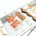 Фото 3 — Складаний мангал переносний 70х70х30см, BARBECUE TRAY 770T, Срібний
