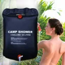 Фото 3 — Душ туристичний 20л, Easy Camp Solar Shower, Чорний / Душ для дачі / Похідний душ / Переносний літній душ