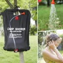 Фото 4 — Душ туристичний 20л, Easy Camp Solar Shower, Чорний / Душ для дачі / Похідний душ / Переносний літній душ