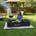 Photo 3 — Single inflatable mattress with pump 190x100x40cm, JR-5061, Black / Camping mattress / Single mattress