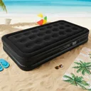 Photo 4 — Single inflatable mattress with pump 190x100x40cm, JR-5061, Black / Camping mattress / Single mattress