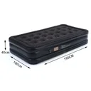Photo 5 — Single inflatable mattress with pump 190x100x40cm, JR-5061, Black / Camping mattress / Single mattress