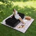 Photo 6 — Single inflatable mattress with pump 190x100x40cm, JR-5061, Black / Camping mattress / Single mattress