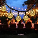 Photo 5 — Outdoor string lights mains-powered 20 LED, 5m, White / LED ball string lights for trees / LED string lights