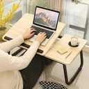 Photo 6 — Table for laptop and tablet, 60x40x30 cm, Light wood / Folding table for home / Portable laptop table