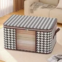 Photo 2 — Storage bag for belongings and bedding 50 L (54x35x25 cm) BAG LY-377, Brown / Organizer for blankets and pillows