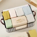 Photo 3 — Storage bag for belongings and bedding 50 L (54x35x25 cm) BAG LY-377, Brown / Organizer for blankets and pillows