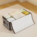 Photo 4 — Storage bag for belongings and bedding 50 L (54x35x25 cm) BAG LY-377, Brown / Organizer for blankets and pillows