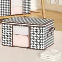 Photo 6 — Storage bag for belongings and bedding 50 L (54x35x25 cm) BAG LY-377, Brown / Organizer for blankets and pillows