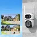 Фото 5 — Вулична WiFi камера на 2 об'єктиви, 8Mp (від Type-C) Q2 / Поворотна камера відеоспостереження / WiFi камера спостереження