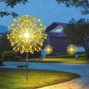 Фото 6 — Садовий фонар на сонячній батареї Кульбабка (1 шт) 90 LED, Теплий білий / LED світильник для саду на ніжці