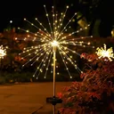 Фото 2 — Садовий світильник на сонячній батареї 60 LED, 85см, 1 шт, Чорний / Садовий фонар / Вуличний світильник Фейерверк