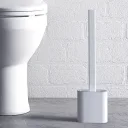 Photo 5 — Stylish toilet brush with bendable silicone bristles, White / Toilet brush