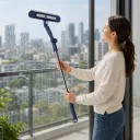 Photo 4 — Telescopic window mop D 365 120x25 cm, Blue / Rotating window cleaning mop with brush / Mop-brush for glass cleaning
