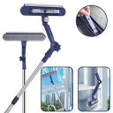 Photo 2 — Telescopic window mop D 365 120x25 cm, Blue / Rotating window cleaning mop with brush / Mop-brush for glass cleaning