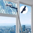 Photo 6 — Telescopic window mop D 365 120x25 cm, Blue / Rotating window cleaning mop with brush / Mop-brush for glass cleaning