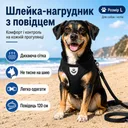 Photo 1 — Chest harness leash for dogs and cats, 120 cm, Size L, Black L5930 / Pet leash / Vest harness / Dog leash