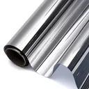 Photo 6 — Silver mirror window film 45x300 cm, heat-reflective tint with daytime privacy effect and UV protection