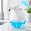 Photo 4 — Automatic liquid soap dispenser, 420 ml, touch, White / Wall-mounted soap dispenser / Foam dispenser for bathroom
