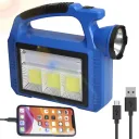 Фото 3 — Ручний фонарик із сонячною батареєю 5Вт, PowerBank, USB, DIZ-2209-3