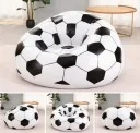 Photo 6 — Inflatable chair with pump 110x110x85cm, Black-White / Inflatable bean bag chair