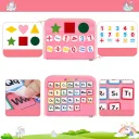 Photo 4 — Busy board for child development 25-in-1, Pink / Educational sensory board for learning / Busy board bag