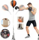 Photo 5 — Punching bag with reacting ball on stand for boxing, wobbler