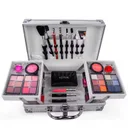 Фото 6 — Набір жіночої косметики в подарунковому чемодані MC1155 Makeup set Срібний