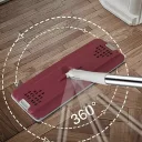 Фото 5 — Швабра з відром 11л з автоматичним віджимом + 2 насадки, Cleaning Mop, Бордова Комплект для прибирання швабра