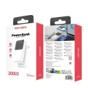 Фото 6 — Зовнішній акумулятор 20000mAh з кабелями (Lightning, Type-C, Micro) Ven-Dens VD-PB046, Білий / Повербанк / Зовнішній акумулятор Де