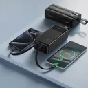 Фото 5 — Power bank XO PR250 30000 mAh PD20W+QC22.5W з швидкою зарядкою, дисплеєм і кабелями Black