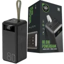 Фото 2 — Павербанк повышенной емкости с фонариком и проводами Powerbank TX-80 Torima 80000 mAh