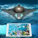 Фото 5 — Катер на радиоуправлении с Wi-Fi камерой I-SPY RAYS 18 см. управление из приложения, подсветки, фото, видеосъемка