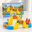 Фото 2 — Магнитный конструктор поезд, 66 деталей, Magnetic DIY Rail Car / Детская железная дорога / Детский конструктор