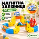Фото 1 — Магнитный конструктор поезд, 66 деталей, Magnetic DIY Rail Car / Детская железная дорога / Детский конструктор