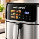 Фото 4 — Аэрогриль, 12 л, 2500 W, minMAX MNF-8850, Черная / Сенсорная мультипечь / Аэрофритюрница с дисплеем