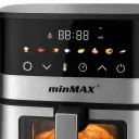 Фото 5 — Аэрофритюрница 6,5л, 2000Вт, minMAX MNF-5004, Черная / Аэрогриль / Мультипечь / Фритюрница