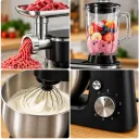Фото 6 — Кухонный комбайн 2200Вт, COSONIC CSM-1011, Черный / Блендер Мясорубка Планетарный миксер  Блендер / Измельчитель / Чоппер