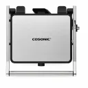 Фото 5 — Электрогриль 2000 Вт, COSONIC CG-W201A, Серебристый / Контактный гриль / Гриль электрический / Сендвичница