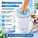 Фото 1 — Лапомойка автоматическая Pet Foot Wash, от USB, Белый / Лапомойка с силиконовыми щетинками / Мойка для лап собак