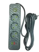 Фото 4 — Удлинитель 3 розетки с USB Type C 2 м 2500 Вт