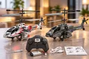 Фото 6 — Вертолет на пульте управления XK1-X Черный / Игрушка на радиоуправлении с аккумулятором / Вертолет-игрушка Apache
