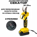 Фото 4 — Аккумуляторный садовый набор DUK 4 в 1 - мини пила 6", секатор, воздуходувка, триммер для травы, 2 аккумулятора и зарядное